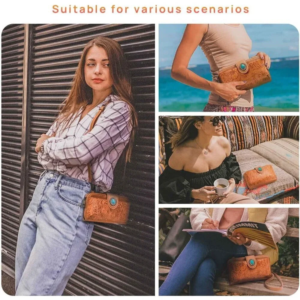 Women’s Vintage Crossbody Handbag Pu Leather Small Wallet Purse Clutch